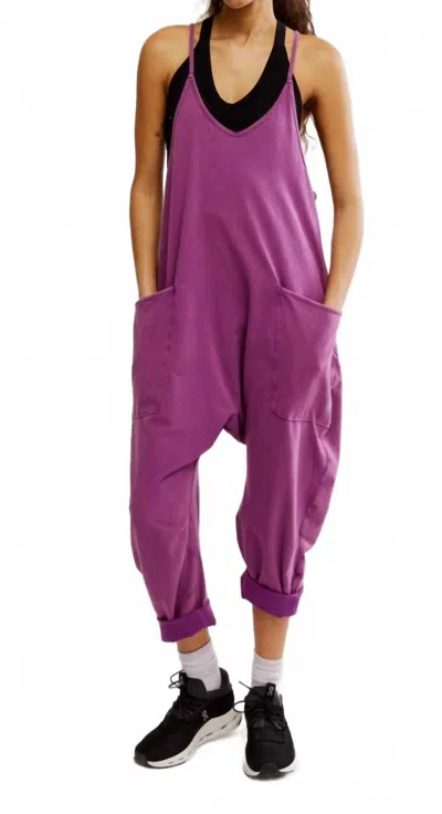 Free People Deep Hot Shot Onsie In Mulberry In Purple