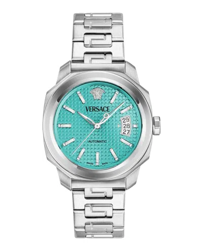 Versace Dylos Automatic Watch In Metallic
