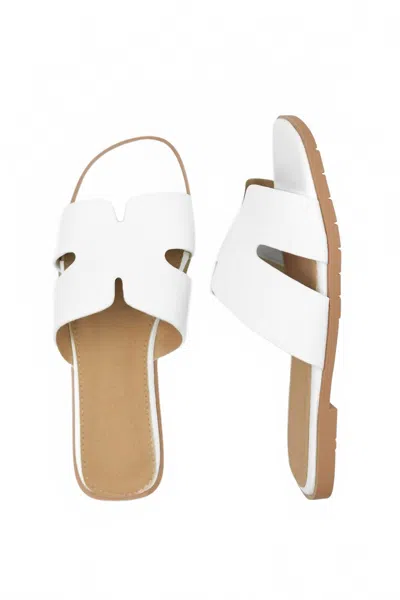 Avago Shoes Wholesale Amh Women's Mae Pu Strap Sandals In White In White