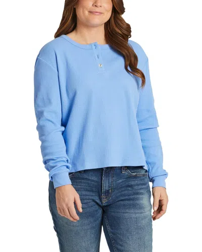 Life Is Good Thermal Shirt In Blue