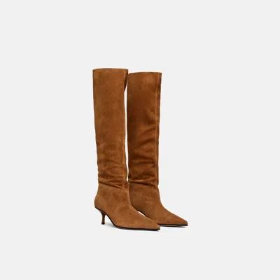 Scarosso Barbara Pointed-toe Boots In Brown