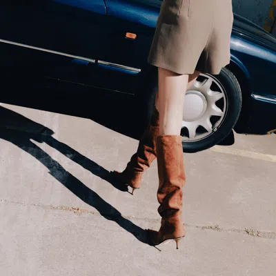 Scarosso Barbara Pointed-toe Boots In Brown