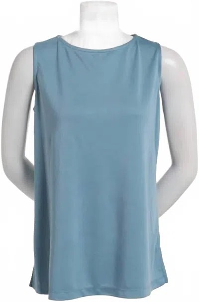 Multiples Women's Solid Tank Top In Blue In Blue
