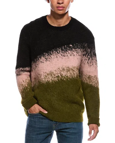 Allsaints Sirus Alpaca & Wool-blend Crewneck Sweater In Green