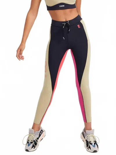 P.e Nation Double Team Legging In Olive Gray In Multi
