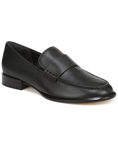 Vince Naomi Sleek Leather Loafers In Black