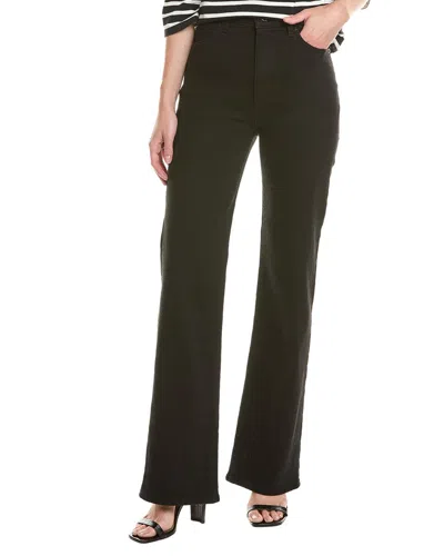 Frame Jet Set Slim Palazzo Pull-on Jeans In Black