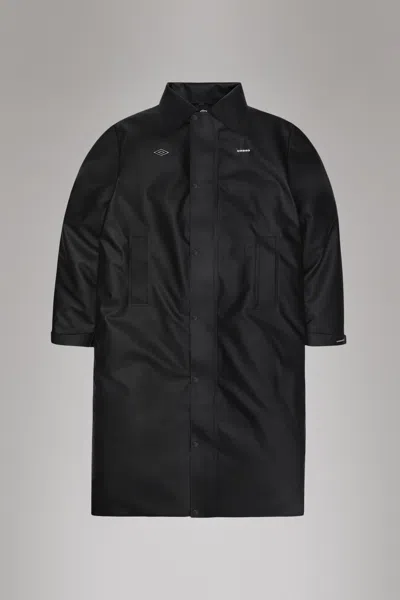 Rains X Umbro Manager Coat In Black