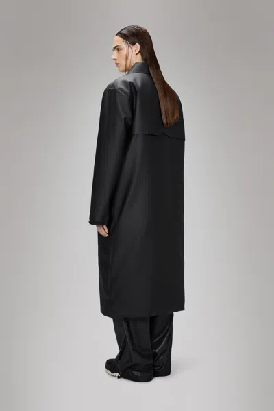 Rains X Umbro Manager Coat In Black