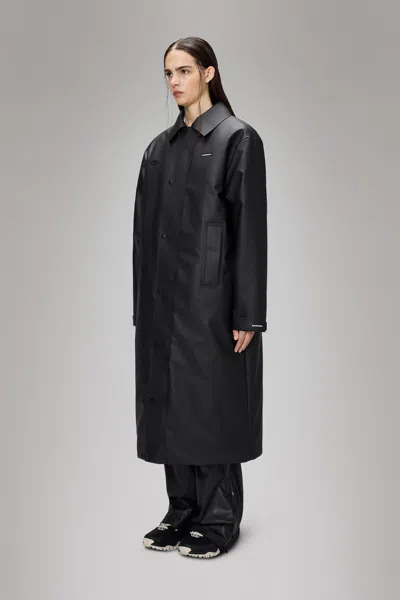 Rains X Umbro Manager Coat In Black