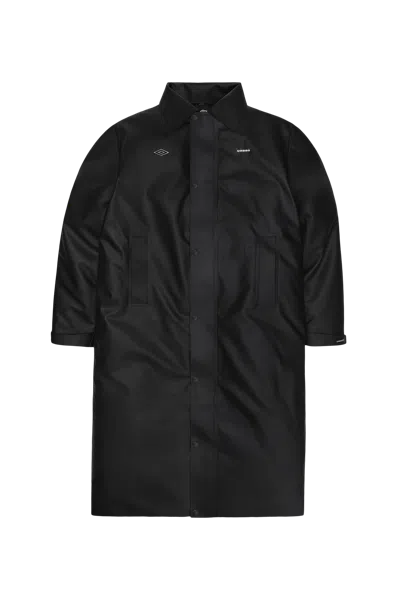 Rains X Umbro Manager Coat In Black