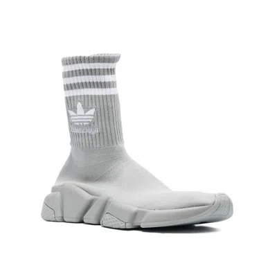 Balenciaga X Adidas Speed 2.0 Lt Sock Women's Sneakers In Gray