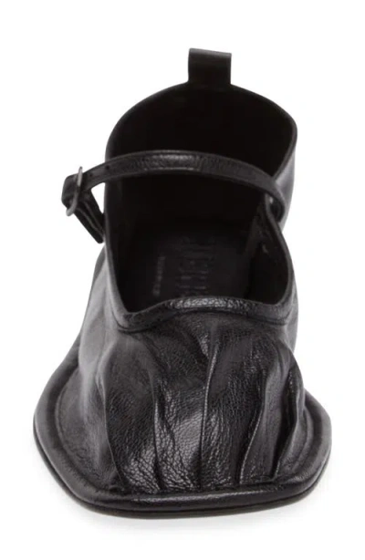 Hereu Black Dansa Supple Shiny Ballerina Flats In Black