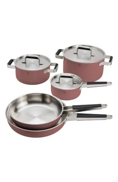 Zwilling Pure Stainless Steel 8-piece Cookware Set In Brown