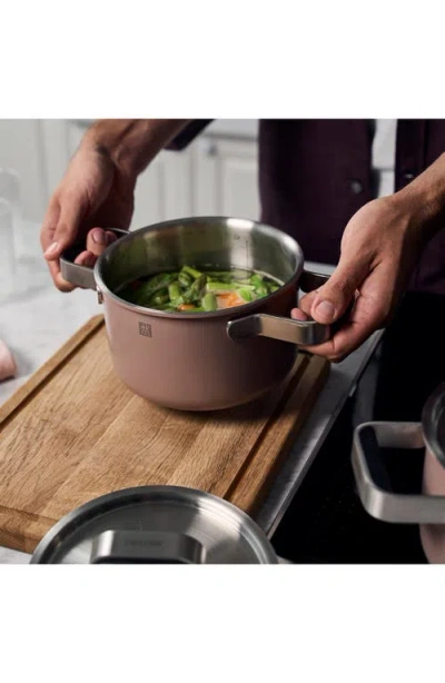 Zwilling Pure Stainless Steel 6-piece Pot Set In Brown