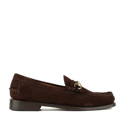 Sebago Mocassin Joe Modena Suede Dark Brown In Brown