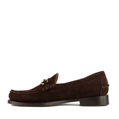 Sebago Mocassin Joe Modena Suede Dark Brown In Brown