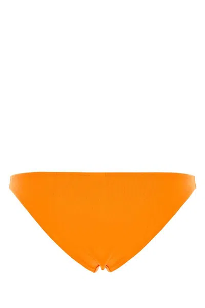Eres Orange Stretch Nylon Fripon Bikini Bottom In Orange