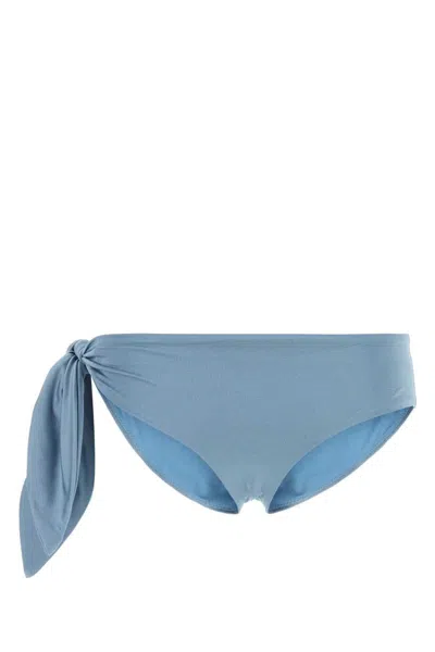 Chloé Chloe Cerulean Blue Stretch Nylon Bikini Slip In Blue