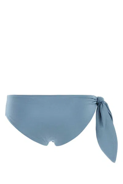 Chloé Chloe Cerulean Blue Stretch Nylon Bikini Slip In Blue