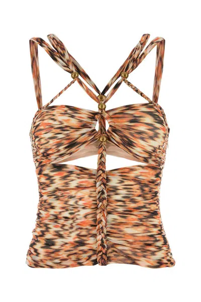 Isabel Marant Women Printed Silk Revon Top In Multi
