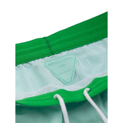 Bottega Veneta Turquoise Polyamide Swim Short In Blue