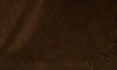 Jachs Stretch Cotton Corduroy Faux Shearling Lined Jacket In Brown