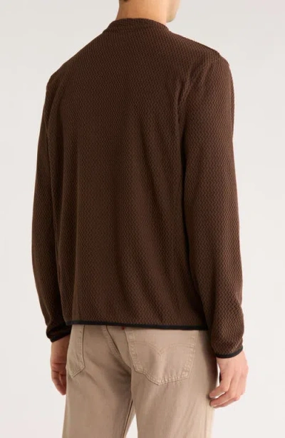 Rainforest Vault Chevron Crewneck Pullover In Brown