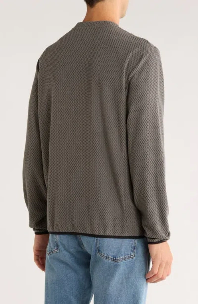 Rainforest Vault Chevron Crewneck Pullover In Gray