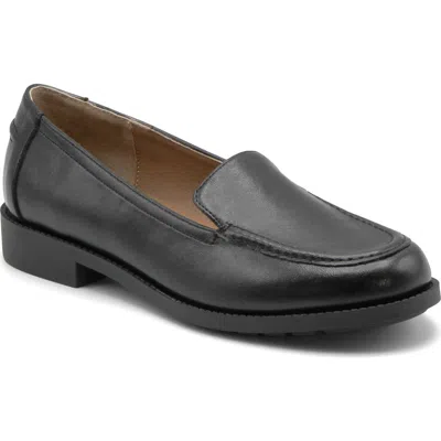 Adrienne Vittadini Wave Womens Moc Closed Toe Loafers In Black