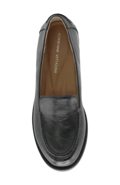 Adrienne Vittadini Wave Womens Moc Closed Toe Loafers In Black