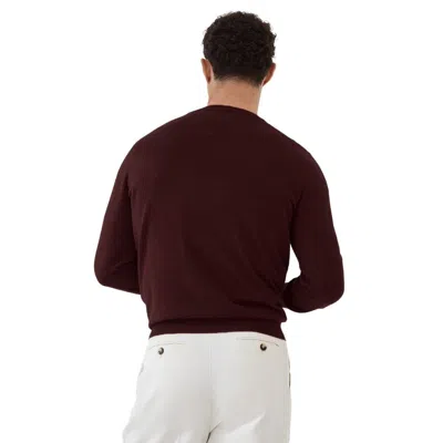 Brunello Cucinelli Red Cashmere Sweater In Burgundy