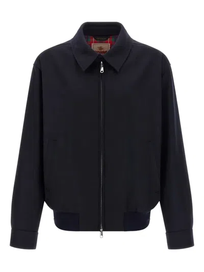 Baracuta G18 Melton Blu Jacket In Black