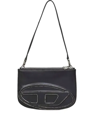 Diesel Borsa A Spalla 1dr In Pelle Nera  Donna In Black