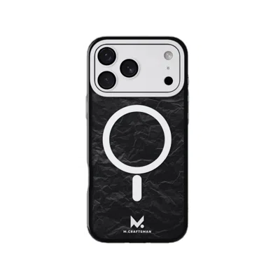 M.craftsman Mcraftsman Iphone Case With Camera Plate Combo - Black Crease In Black