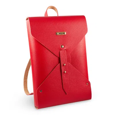 Mud - Manufacture Under Design Women's Envelope Backpack - Red In Red