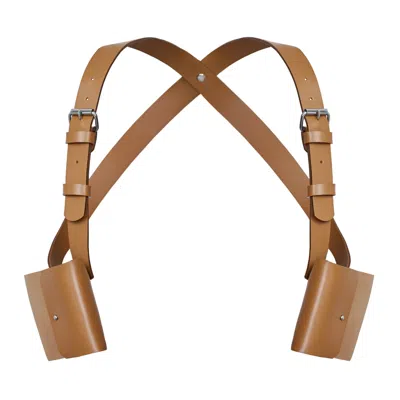 Badass & Goddess Leather Men's Brown / Silver Holsters Harry - Brown In Multi