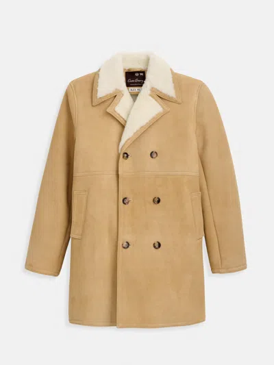Alex Mill Owen Barry X  Jesse Double Breasted Coat In Neutral