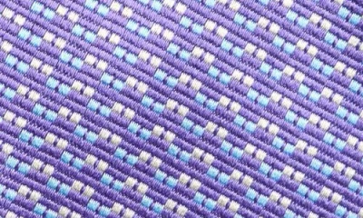 David Donahue Neat Silk Tie In Multi