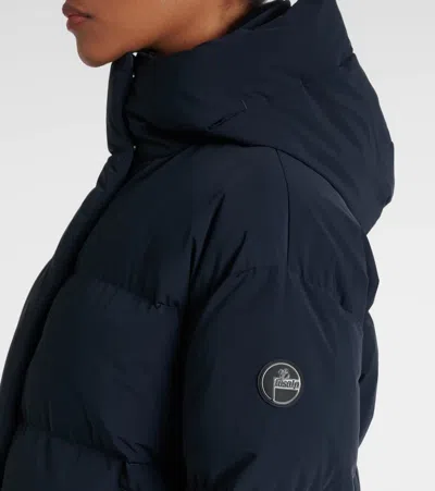 Fusalp Barsy Hooded Down Ski Jacket In Blue