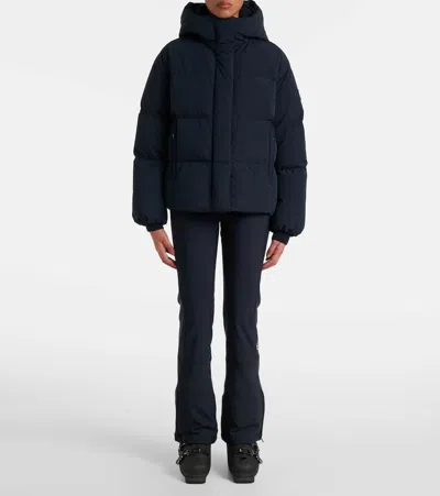 Fusalp Barsy Hooded Down Ski Jacket In Blue