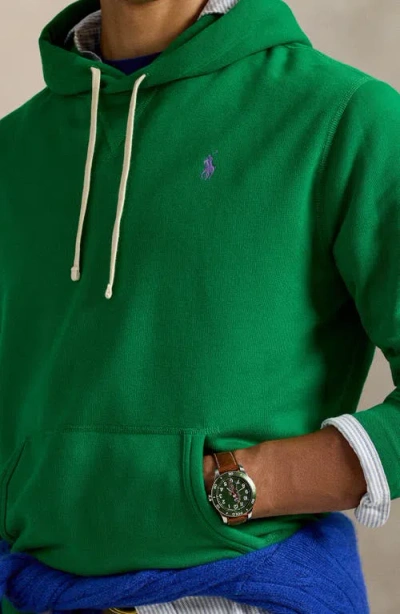 Polo Ralph Lauren The Rl Cotton-blend Fleece Hoodie In Green