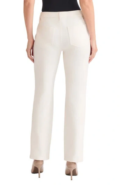 Jones New York Women's Lexington High Rise Straight Leg Pants In White