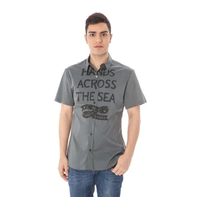 Costume National Gray Cotton Shirt In Gray