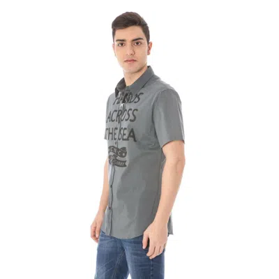 Costume National Gray Cotton Shirt In Gray