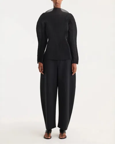 Rohe Sculptural Plisse Top In Black