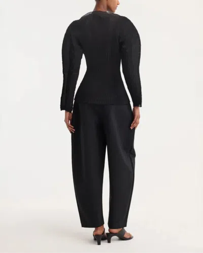 Rohe Sculptural Plisse Top In Black