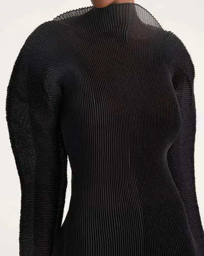 Rohe Sculptural Plisse Top In Black