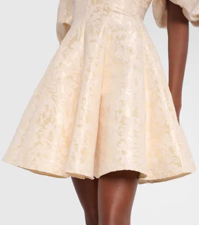 Markarian Selene Off-shoulder Minidress In Yellow