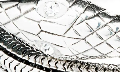 Gas Bijoux Cobra Wrap Bracelet In Silver